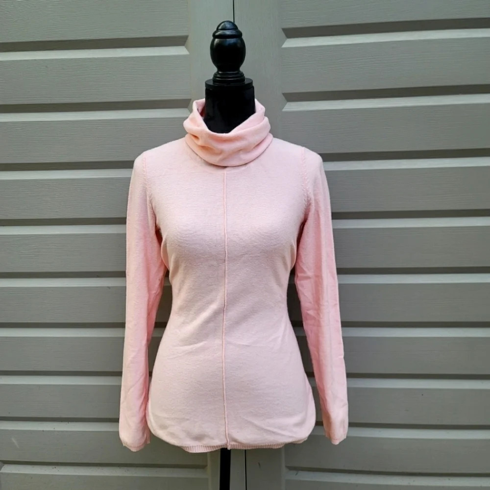Calvin Klein Jeans Stretch Pink Women's Cowl neck Tunic/Sweater Long Sleeve S